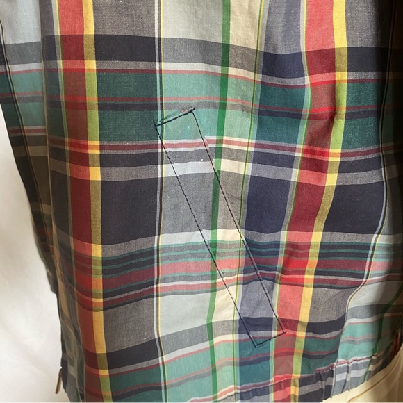 Ralph M madras plaid cotton hooded jacket. - Picture 6 of 11